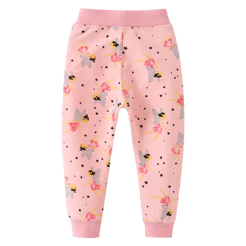 New Fairy Tale Girls Sweatpants Full Pants Children's  Drawstring Autumn Spring Boys Girls Trousers Pants Baby Clothes