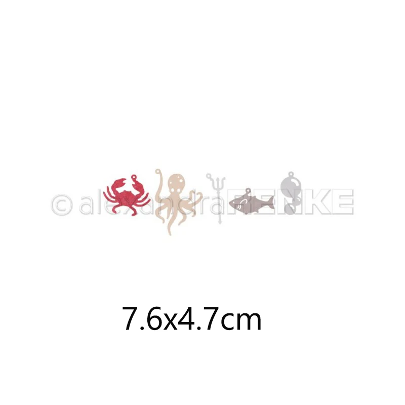 Piggy Craft Metall-Stanzformen, neue Meeres-Serie, Scrapbook-Papier-Bastelmesser, Schablonen, Stanzformen
