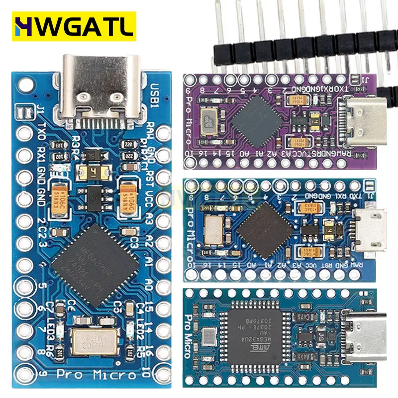 MICRO/TYPE-C USB ATMEGA32U4 Module 5V 16MHz Board For Arduino ATMEGA32U4-AU/MU Controller Pro-Micro Replace Pro Mini