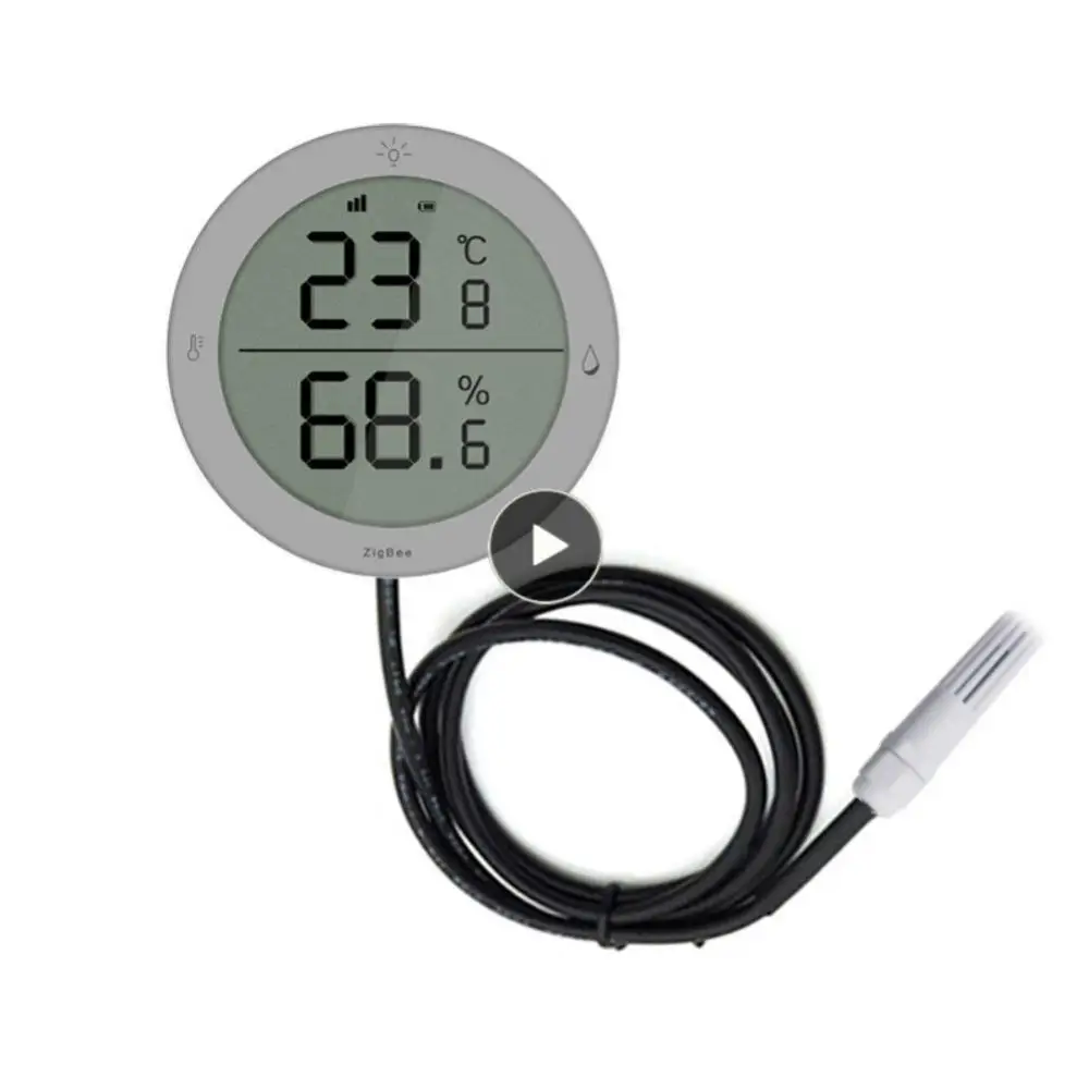 

High Precision Tuya Seedling Fermentation Temperature Humidity Sensor Tuya With Wire Probe Alexa Home