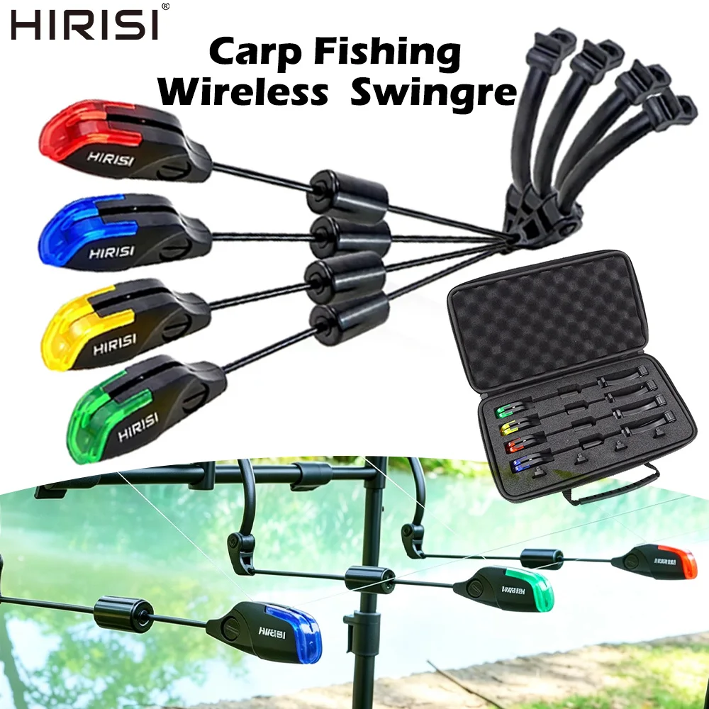 Hirisi B2013 Wireless LED Light Carp Fishing Alarm Swingers Base Seat for Fishing Alarms Bite Indicator Fishing Accessories