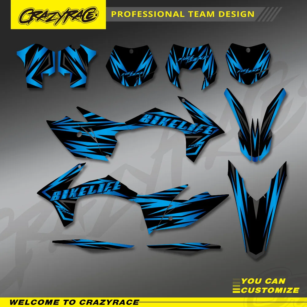 New Team Motocross Graphic Decal Stickers Kits For KTM EXC 125 200 250 300 350 450 500 2012 2013 XC 2011 Customized Gift