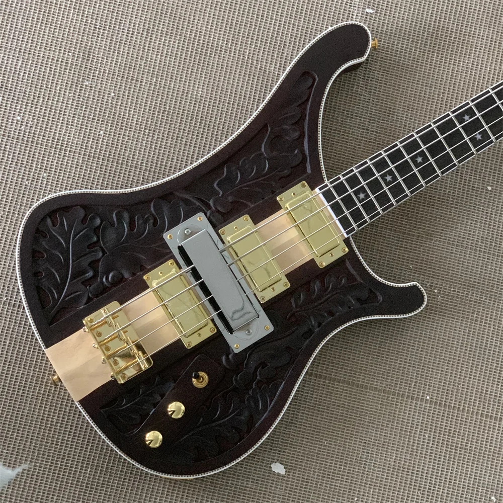 

Ricken 4003 Bass Backer Pattern Is All Over The Body Version Electric Guitar Vintage Sunburst Color Chrome Hardware High