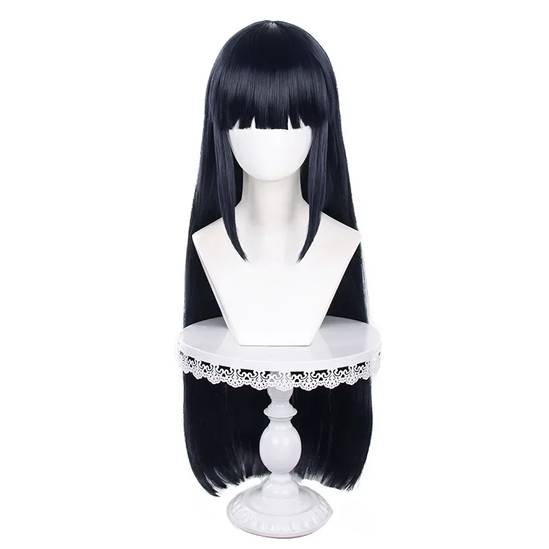 Hyuga Hinata Cosplay Wig Anime Long Straight Blue Black Wigs Heat Resistant Synthetic Hair Halloween Party