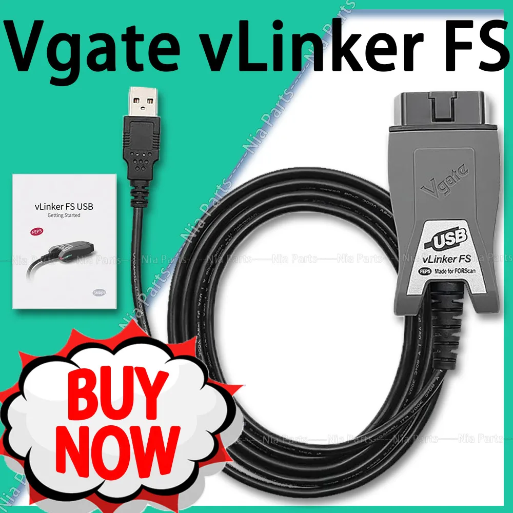 

Vgate Vlinker FS elm327 ELM 327 For F-ord FORScan MS CAN/HS CAN obd2 scanner Diagnostic equipment Repair interface tuning auto