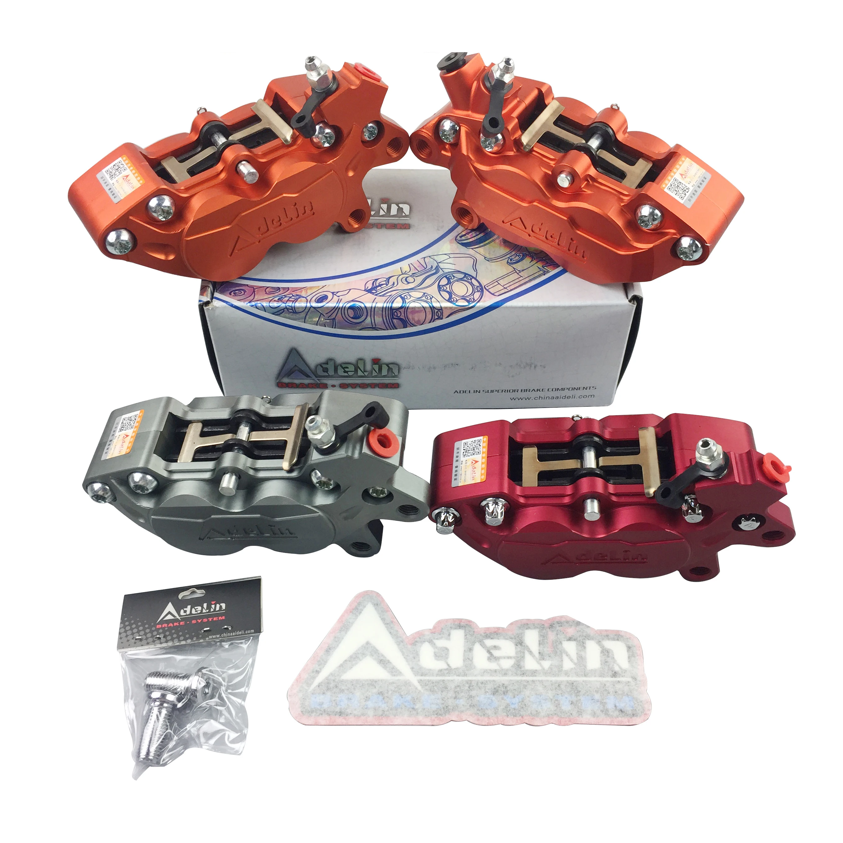 Adelin ADL7 przednie zacisk hamulcowy s hamulec tarczowy motocykla zacisk hamulcowy 4 tłokowe 40mm dla CF Moto mt Honda Racing BWS CNC Cbr 1000