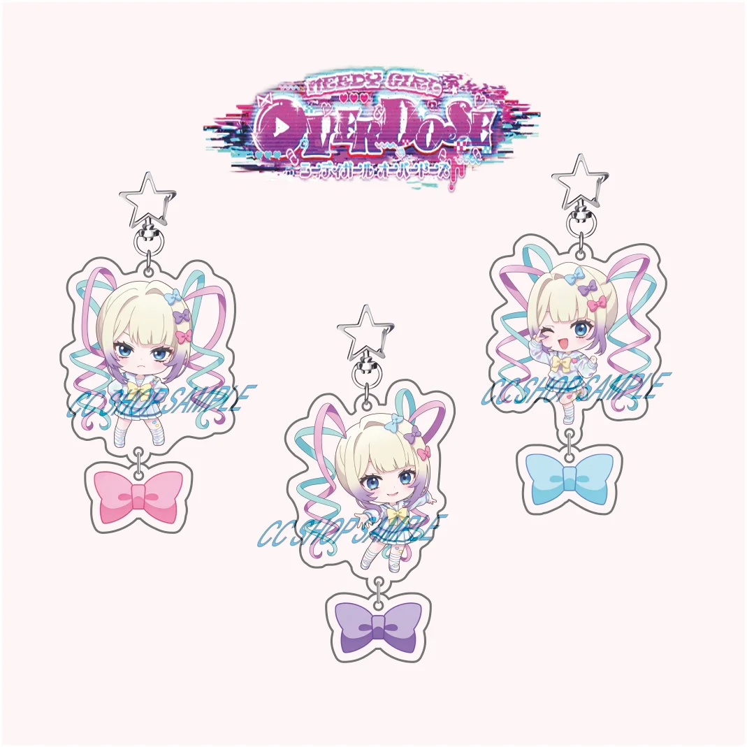 Anime Needy Streamer Overload Needy Girl Overdose Acrylic Stand Keychain KAngel Ame-chan Choten-chan Popular Chic Bag Charm Gift