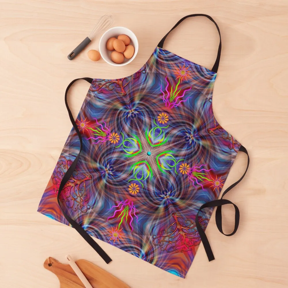 Twilight Mandala Apron esthetician For Woman Sexy Apron