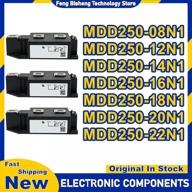 MDD250-08N1 MDD250-12N1 MDD250-14N1 MDD250-16N1 MDD250-18N1 MDD250-20N1 MDD250-22N1 100% New Original In Stock
