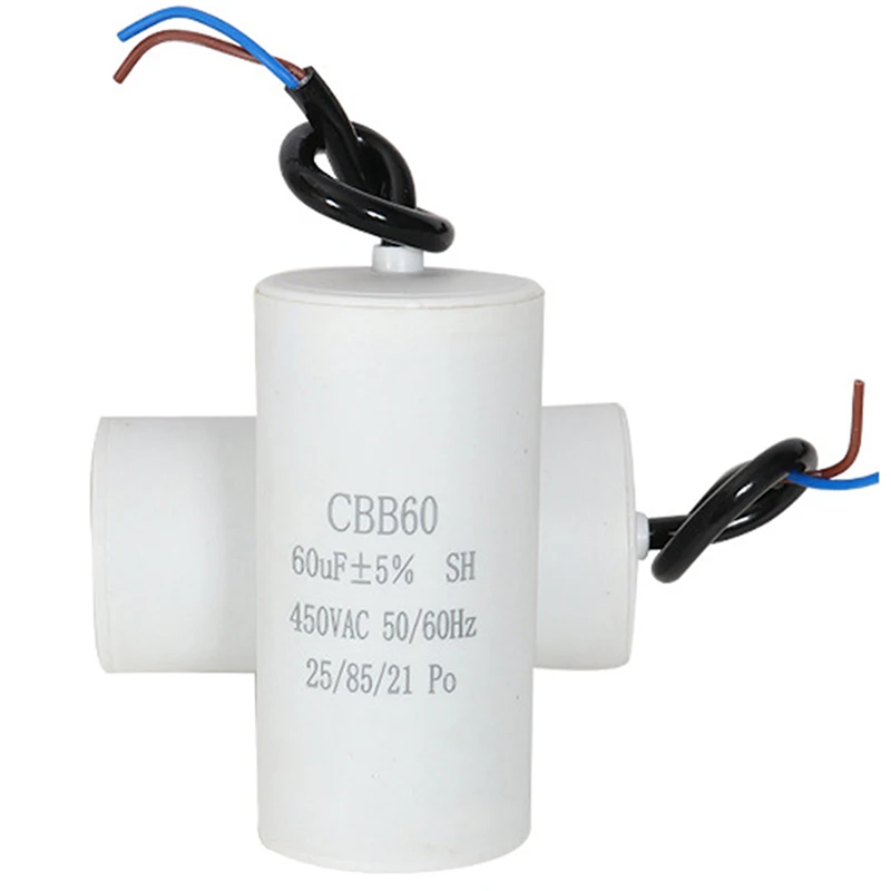 1Pcs CBB60 Motor Starting Capacitor AC450V 3/4/5/6/8/9/10/12/14/15/16/18/20/25/30/40/45/50/60/70/80UF For Washing Machine