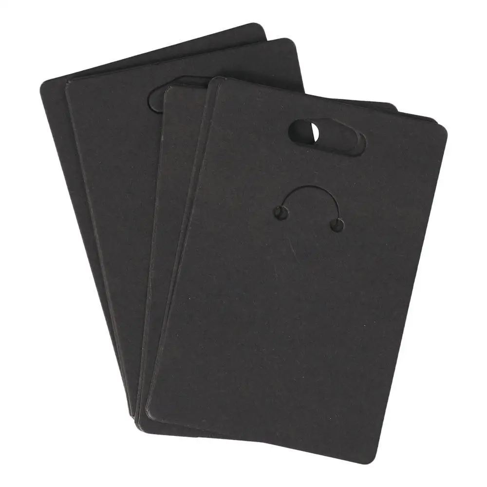 ورق عرض الأساور ، بطاقات سلسلة مفاتيح مربى ، بطاقات ورقية كرافت بيضاء ، بنية ، شاشة سوداء معلقة ، عرض المجوهرات