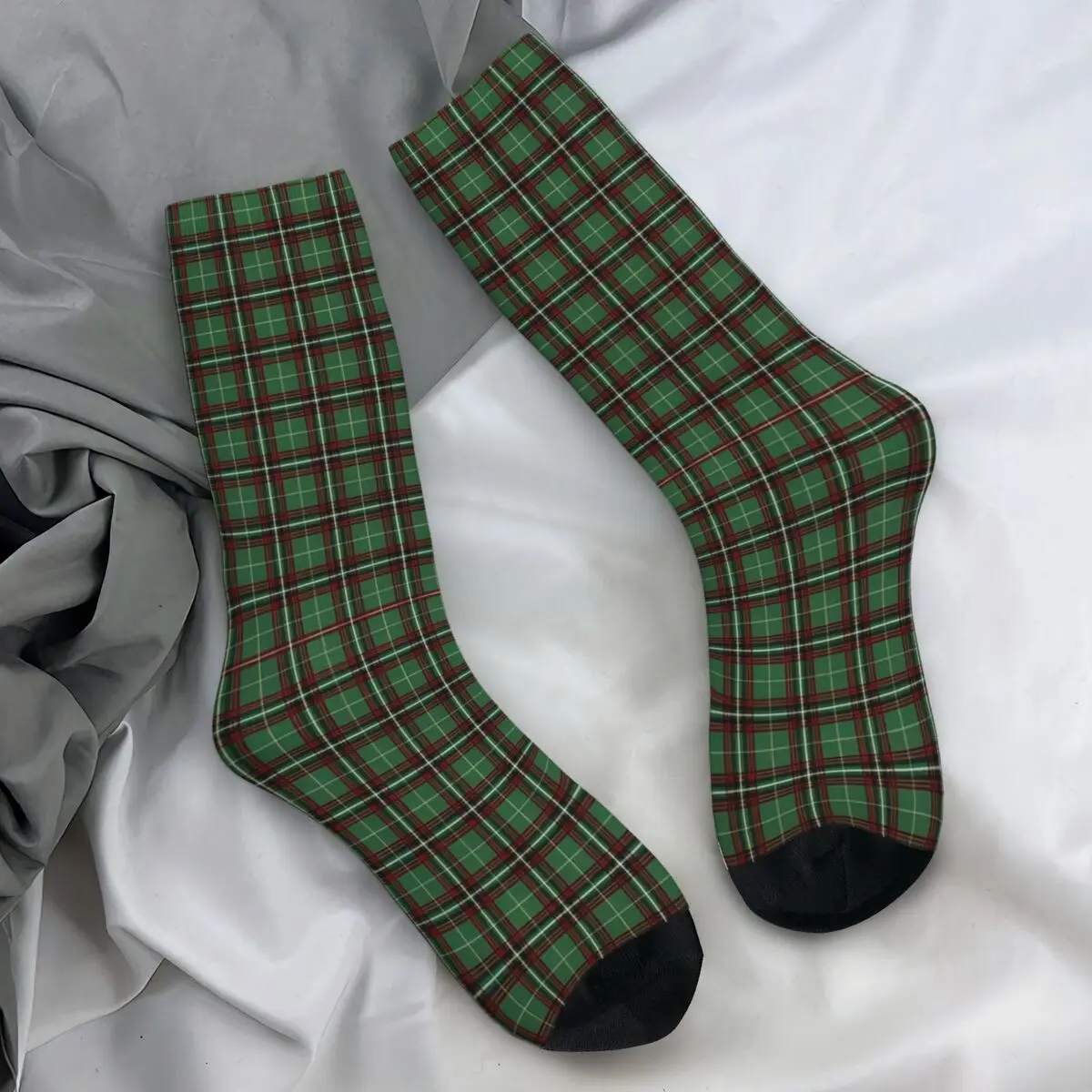 Scottish Clan Tartan Socks Spring Stockings Elegant Couple Breathable Socks Design Outdoor Non Slip Socks