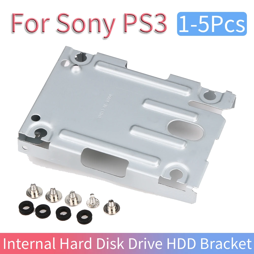 Bandeja base metálica para discos duros Sony PS3 Super Slim, con tornillos, soporte de montaje HDD para Sony Playstation 3, 1-5 unidades