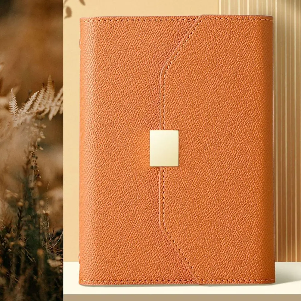 

Journal Agenda Planner A5 A6 Binder Notebook Paper Cover Organizer Taking Notes Loose Leaf Notepad PU Leather Minimalism
