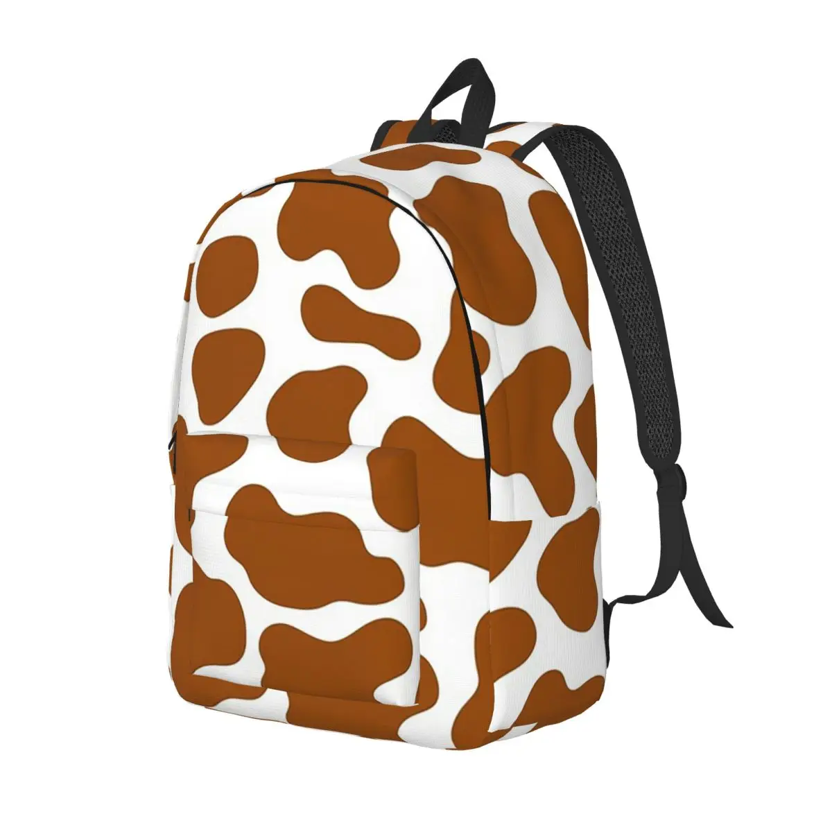 

Cow Brown Spots Cute Cow Skin Pattern Backpack Daypack Large Capacity Children BookBag School Bag Shoulder Bags for Boys Girls