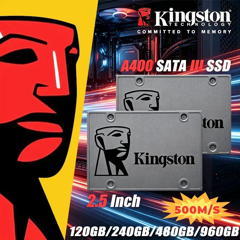 Kingston SSD Internal Solid State Drive A400 960GB 480GB 240GB 120GB 2.5 Inch SSDs SATA III HDD Hard Disk for Laptop Desktop PC