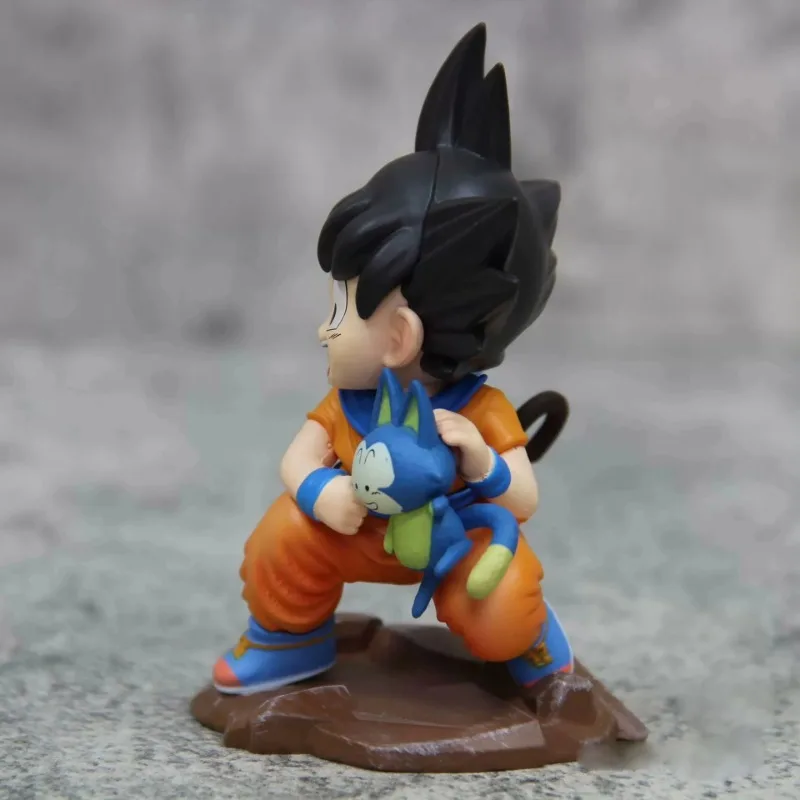 Dragon Ball Z Son Goku Anime Figure, Holding Poole, Cute Collection, Childhood Goku Aciton Figure, Model Toy, Hoilday Gifts, En stock