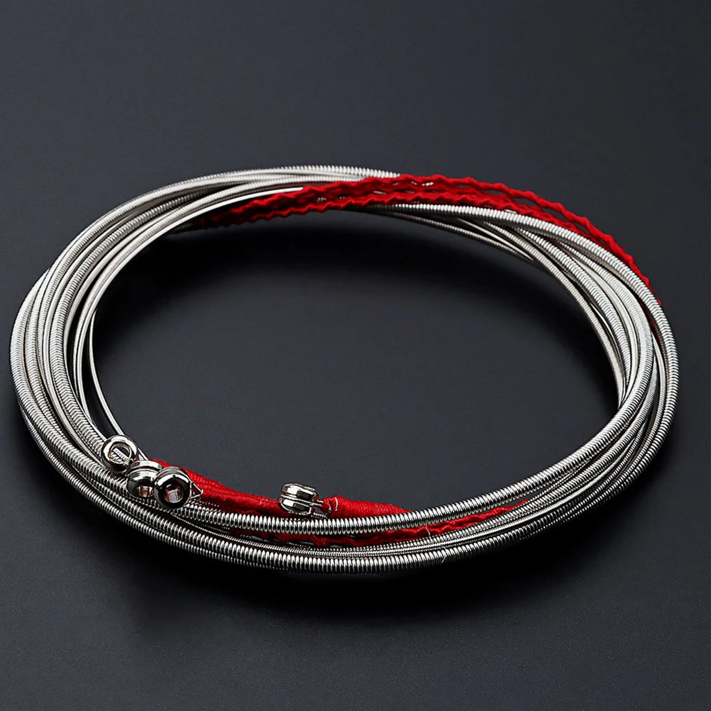 

4pcs Set 4 Strings Metal Acoustic Bass Replacement For Rock Guitar Strings 4 String Set Musical String