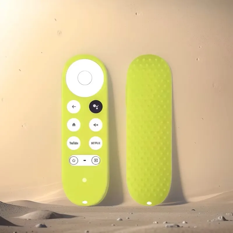 Capa de silicone à prova de choque, resistente ao impacto, durável, capa protetora adequada para google chromecast tv 2020 controle remoto de voz