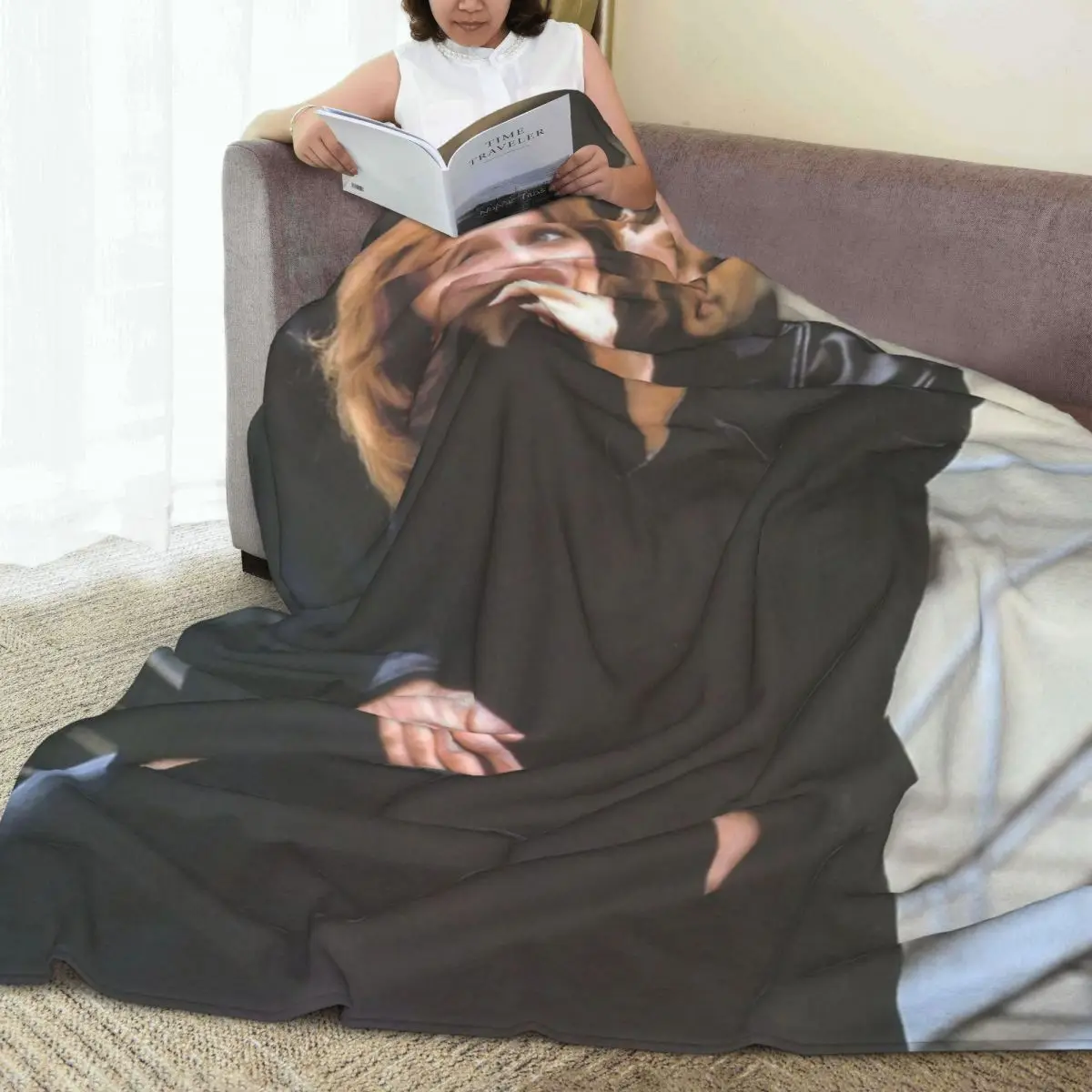 Throw Blanket Scully And Mulder Micro Fleece Blanket Four Sizes Modern Portable Suitable For Sofa Nice Gift