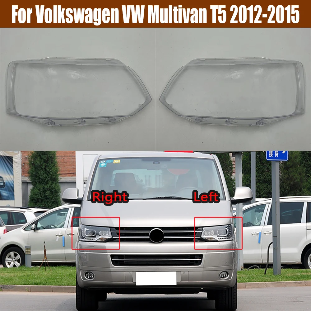 

For Volkswagen VW Multivan T5 2012-2015 Headlight Cover Shade Headlamp Shell Transparent Lampshade Lens Auto Replacement Parts