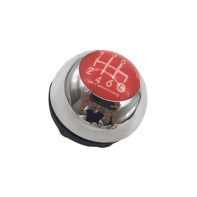 Gear Knob Hand Ball For Fiat 500 2012 2013 2014 2015 2016 2017 2018 5 6 Speed Shift Knob Lever Shifter Car Styling Accessories