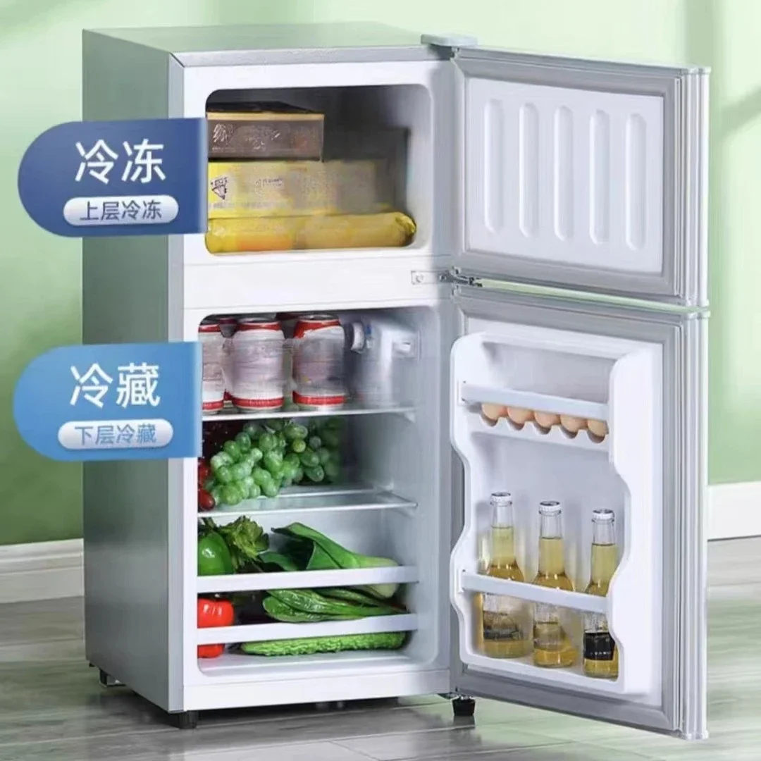 Double door, small, household, hotel, rental room, dormitory, refrigeration, freezing, refrigerator - Detail 1