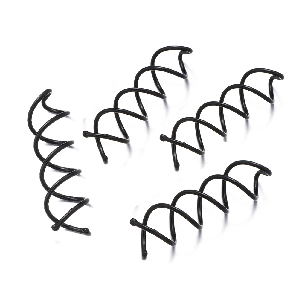 10pcs Metal Black Spiral Hair Spin Pins Twist Screw Hairpin for Women Girls DIY Headwear Accessories Making Supplies Ornaments