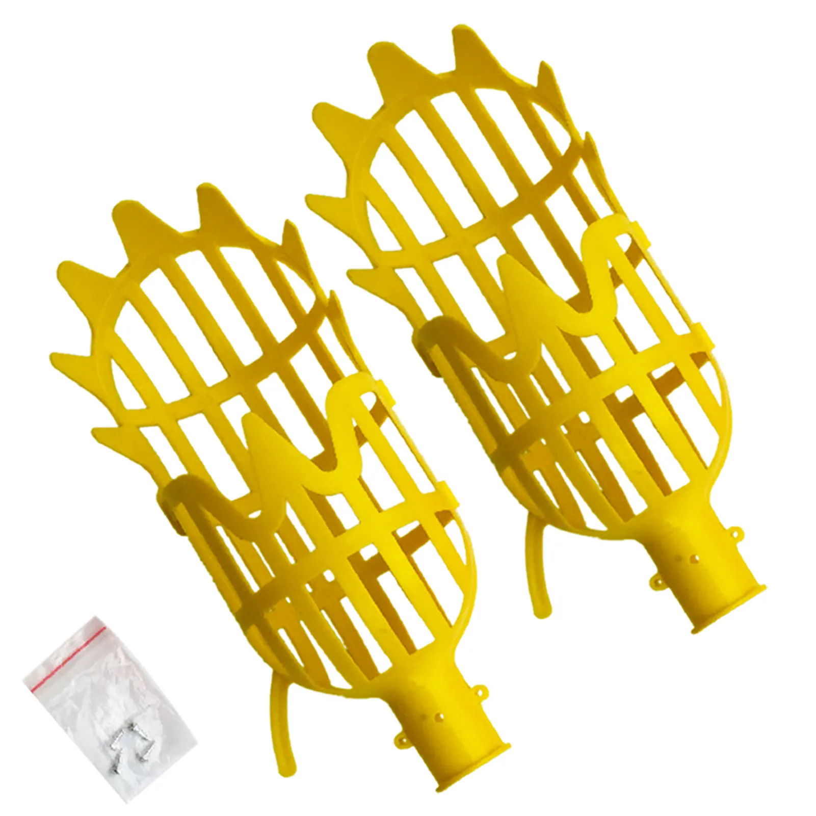 2pcs/pack Fruit Picker Basket Accessories Manual Oranges Avocado Twisted Rotating Head Pick Up Tool Catcher Waxberry Collecting