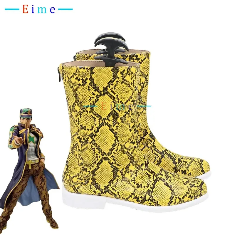 

25COSKujo Jotaro обувь для косплея аниме JOJO аксессуары для косплея обувь из искусственной кожи Хэллоуин карнавальные ботинки реквизит для косплея на заказ Mad