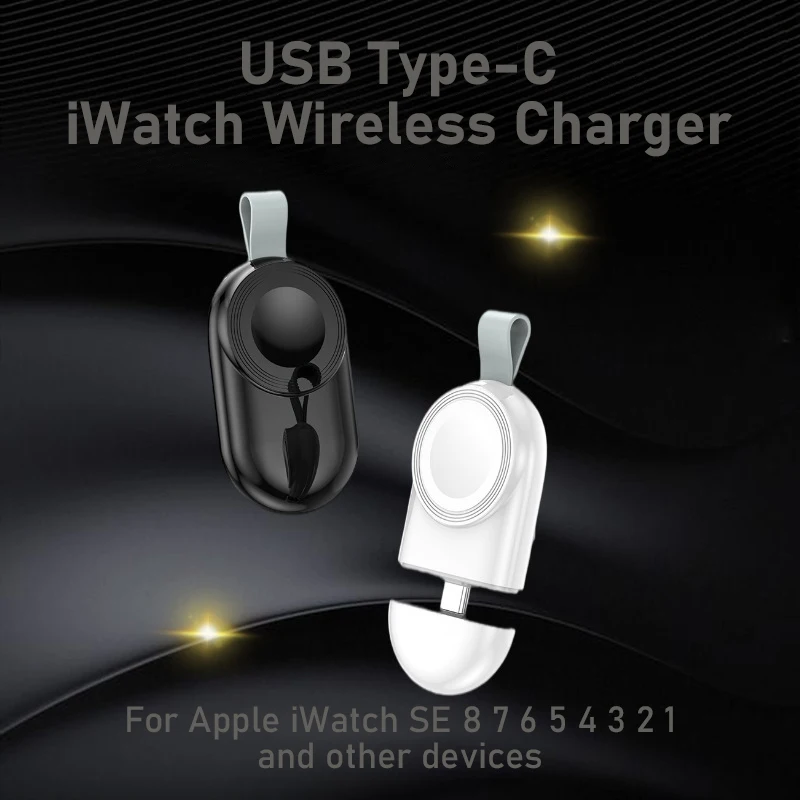 ポータブル USB タイプ C Magsafe ワイヤレス磁気充電器 Apple Watch SE 8 7 6 5 4 3 2 1 iWatch アクセサリー高速充電ドック