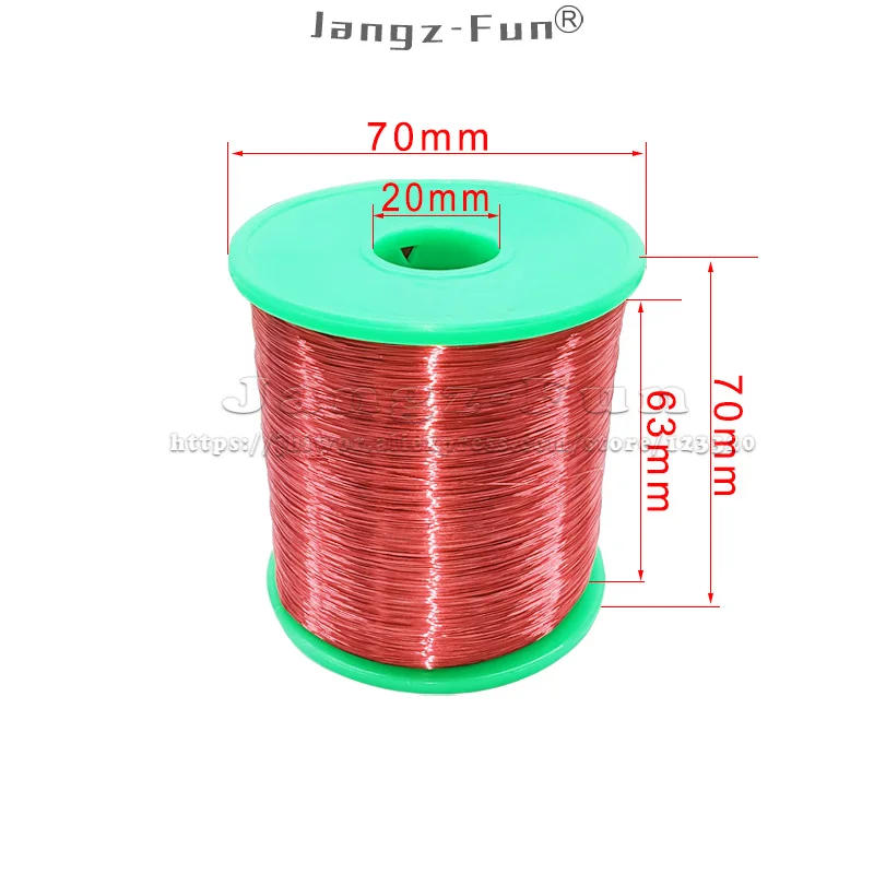 1 kg kilogram Red Polyurethane Enameled Copper Wire Varnished Φ 0.1 0.15 0.2 0.25 0.3 0.6 mm QA-1/155 2UEW For Transformer Wire