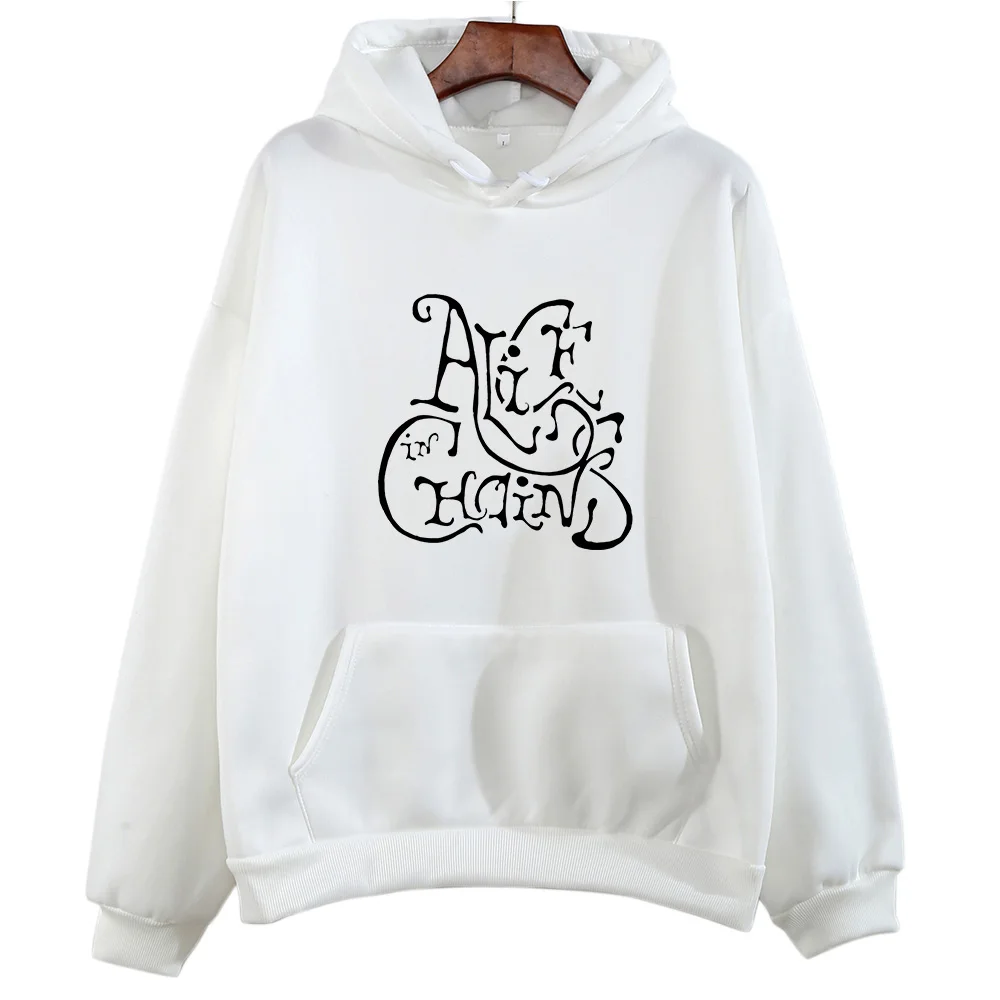 Grunge Band Alicee in Chains Sense of Design Graphic Hoodie Autumn Women/men Fleece Pullover Clothing Vintage Casual Sweatshirt