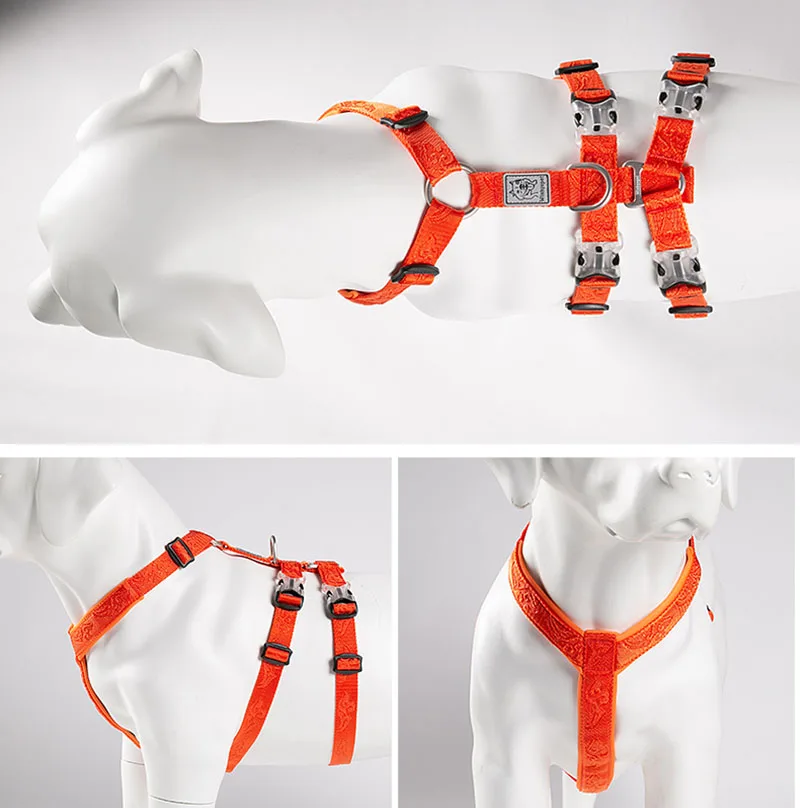 Winhyepet Dog Harness Pet Strap Adjustable Vest Triple Anti-escape Traveling Walking Pet Accessories For Small Meduim Large Dogs