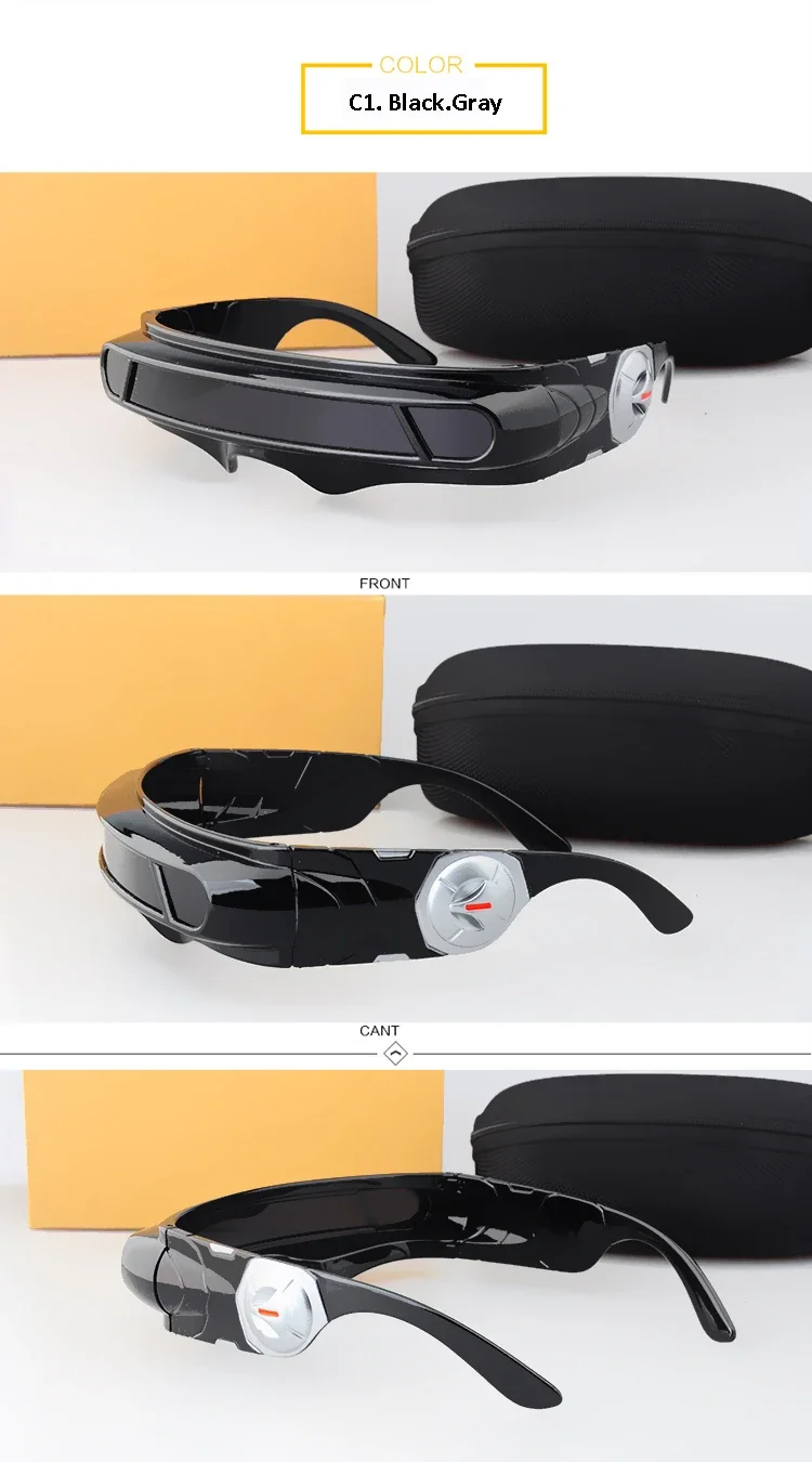 X-men Cyclops Cosplay Polarized Sunglasses for Men Women Memory Material Shield Designer Sunglasses