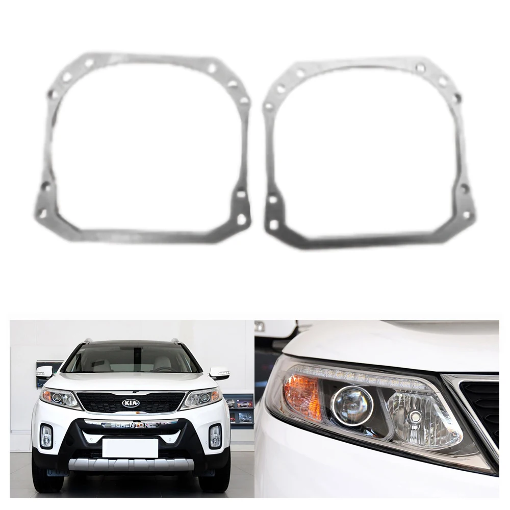 TAOCHIS Adapter Frame Headlight Bracket for Bosch transfer Ford Edge 2009-2014 Sorento 2009-2012 /CC transfer