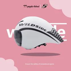 2020 nuovo casco da bicicletta da equitazione wildside casco da ciclismo su strada casco magnetico da corsa occhiali da triathlon per bici TT casco da bici
