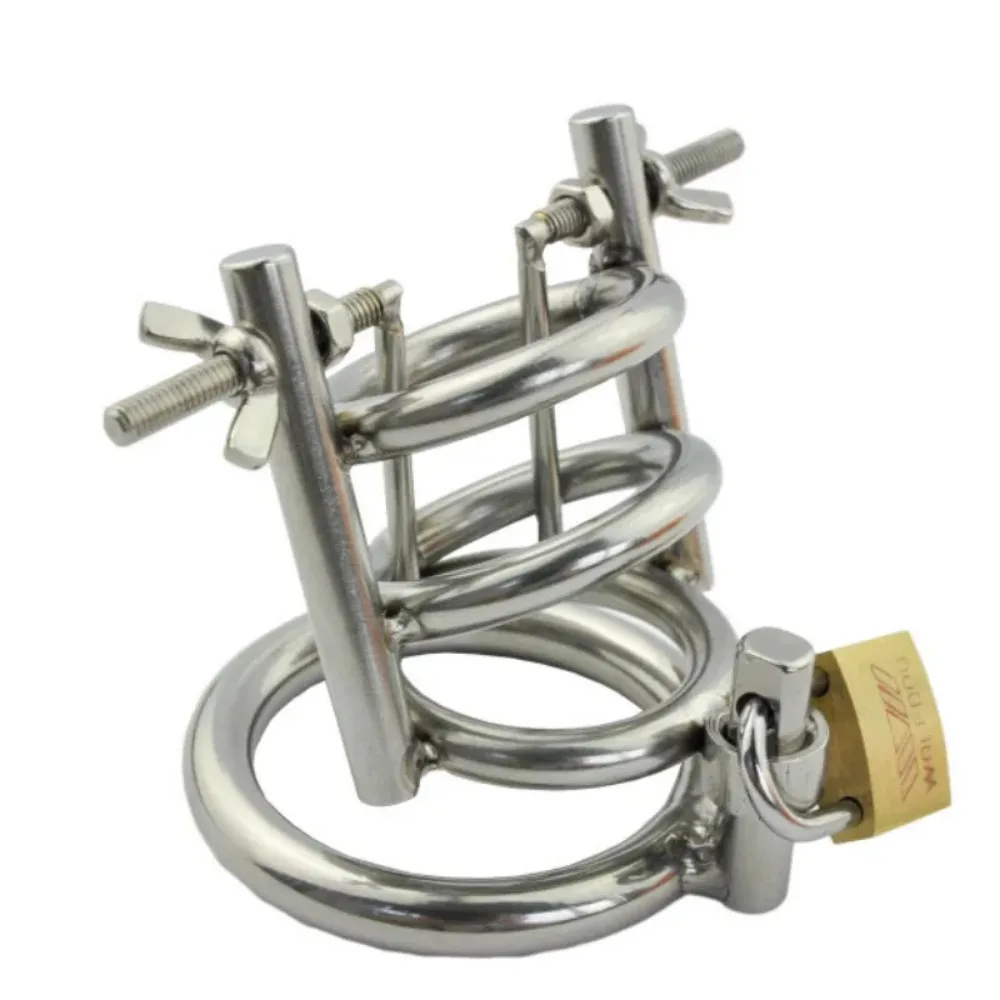 Stainless Steel Cock Rings Chastity Lock Urethral Plug Urethral Sound Dilator Stimulator Penis Plug Adult Sex Toys For Men cbt
