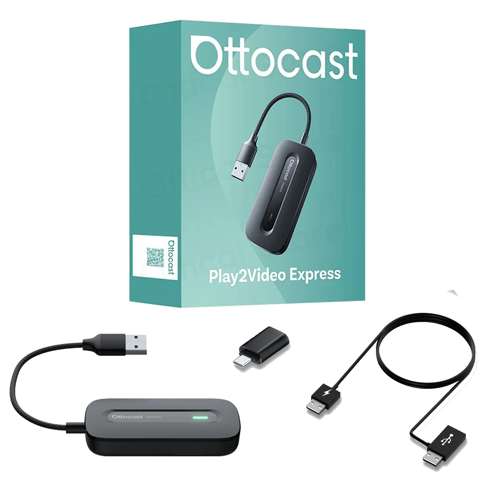 Ottocast Play2 Video Pro Ai Box Wireless CarPlay Android Auto