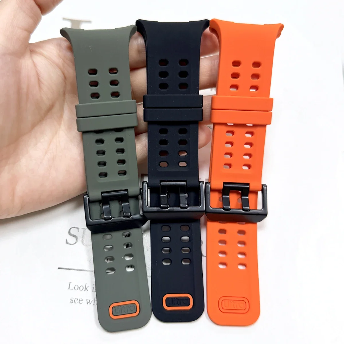 Original Silikonarmband für Samsung Galaxy Watch Ultra 2 47mm Marine Sport Armband Correa für GalaxyWatch Ultra 2026 2025 Bänder – Detail 4