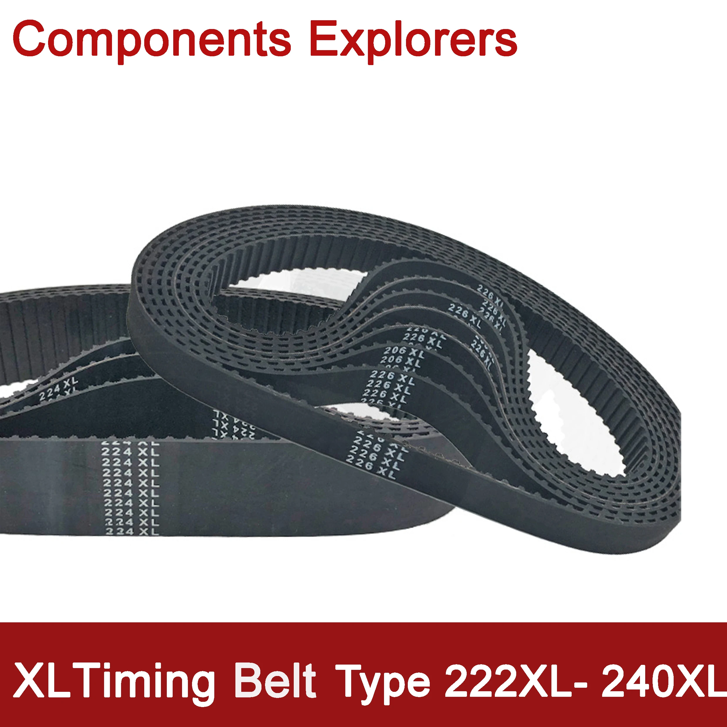 

XL Timing Belt 222XL 224XL 226XL 228XL 230XL 232XL 234XL 236XL 238XL 240XL Width10/12/15/20mm Closed Loop Synchronous Belts