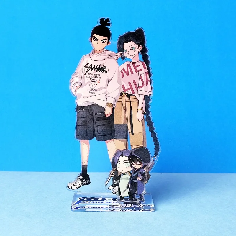 Figuras de acción de tijera Seven Anime para niños, figuras de juguetes para mujeres, mesa para niños, decoración tridimensional, caja ciega para amigos, regalo, juguete para hombres