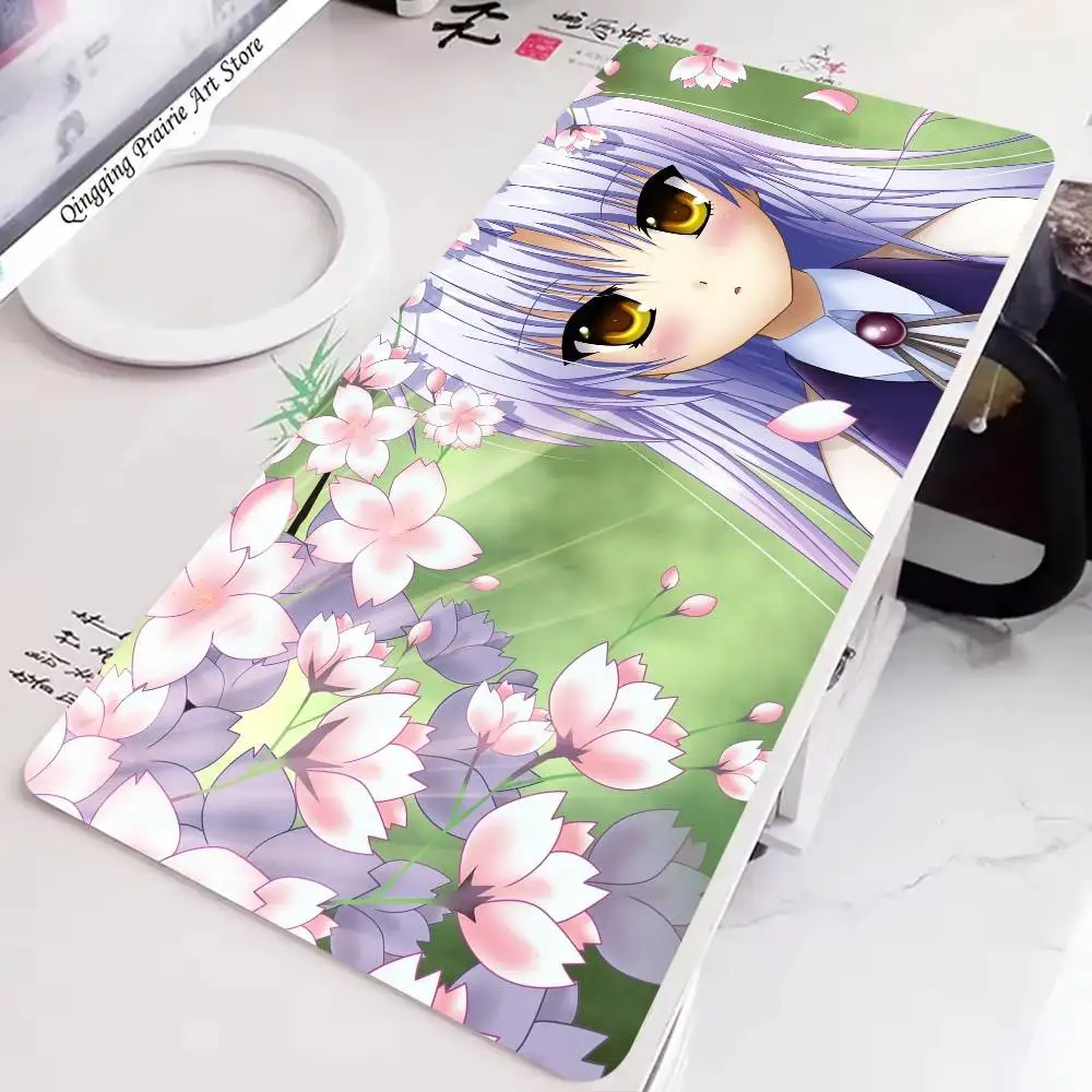 Tachibana Kanade Anime Angel Beats Mousepad Non-slip Suitable For Office Computers Laptops E-sports Game Desk Mats XXL Keyboard