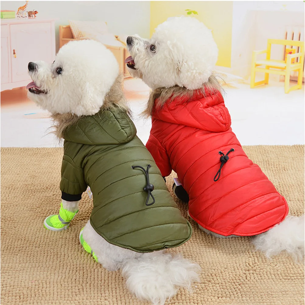

Dog Winter Coat Pet Supplies Small Medium S Green Cotton Hoodies Easy to Wear Durable Long Lasting Stylish Design