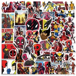 10/30/50PCS Deadpool 3 Wolverine Stickers Cool Marvel Movie Decals Waterproof Graffiti Toys For Kids DIY Motorcycle Phone Laptop