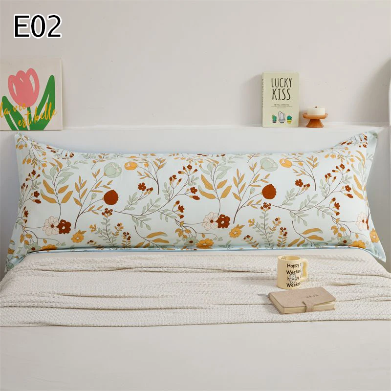 120/150/180cm Unfilled Double Pillowcase Fashion Printed Sleeping Long Pillow Cover Home Bedding Body Support Cushion Covers 