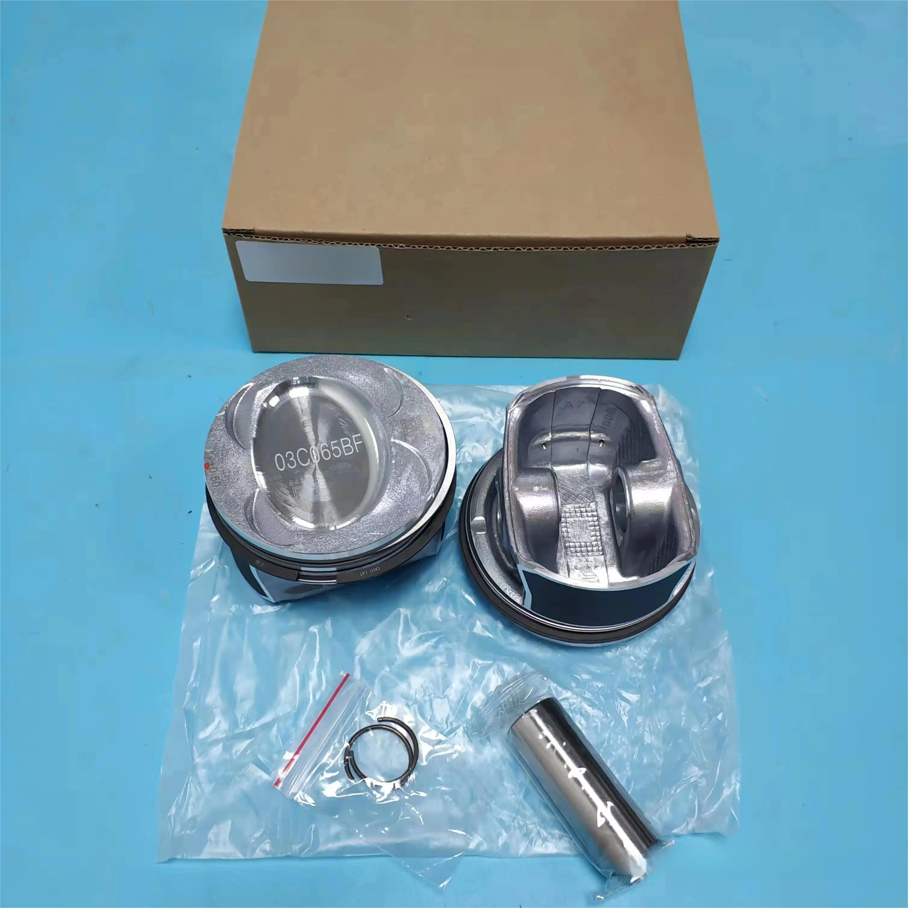 4PCS 03C107065AP 03C 107 065 AP PM004800 Engine Piston for A3 VW Golf 5 6 Tiguan 1.4TSI CAXA CAXC CMSA CMSB CNVA 76.5MM STD