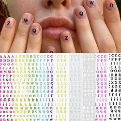 3D Multicolor 26 Letters Stars Geometric Figure Nail Art Stickers Nail Art Decoration Nails Supplies Nail Charms Decoracion Uñas