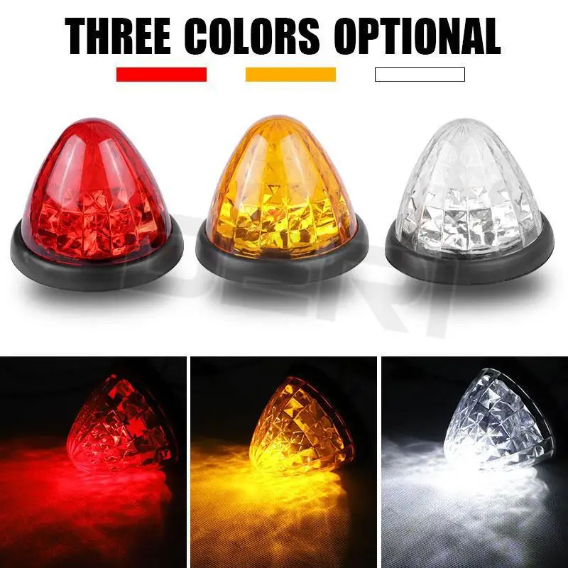 24VLED cone-shaped overhead light, high light, electronic edge light, truck trailer edge light, position light, bullet head