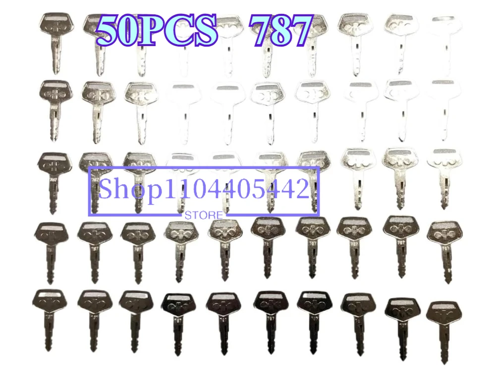 

50pc 787 Key Fits for Komatsu Heavy Equipment Excavator Dozer Loader Backhoe Starter